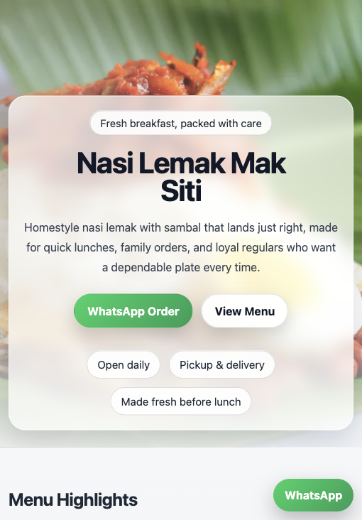 Nasi Lemak Mak Siti